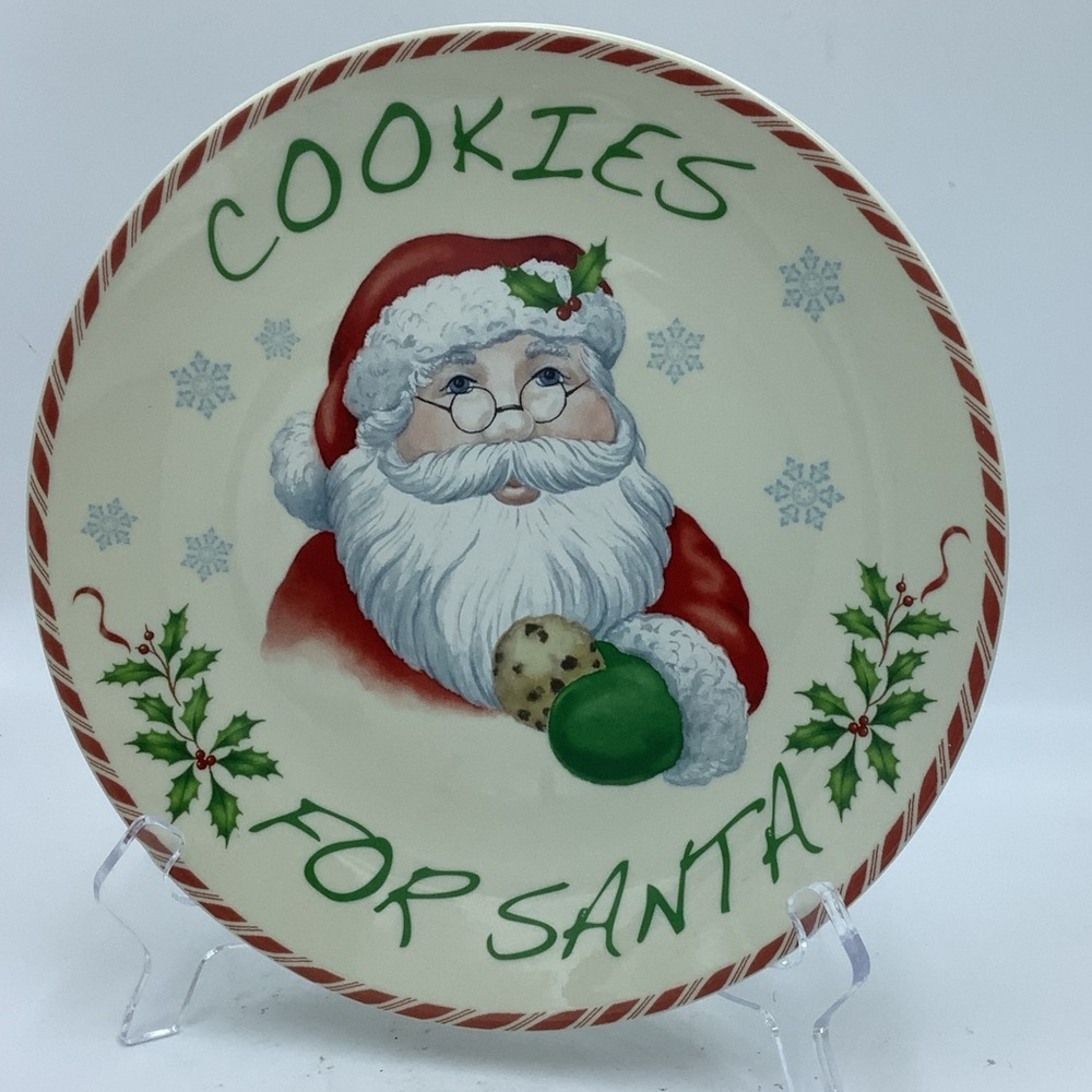 Lenox Holiday “Cookies for Santa” 9” Plate